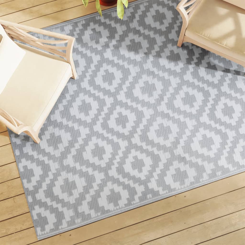 Alfombra exterior arakil pp gris 160x230 cm v4829 Vetonek