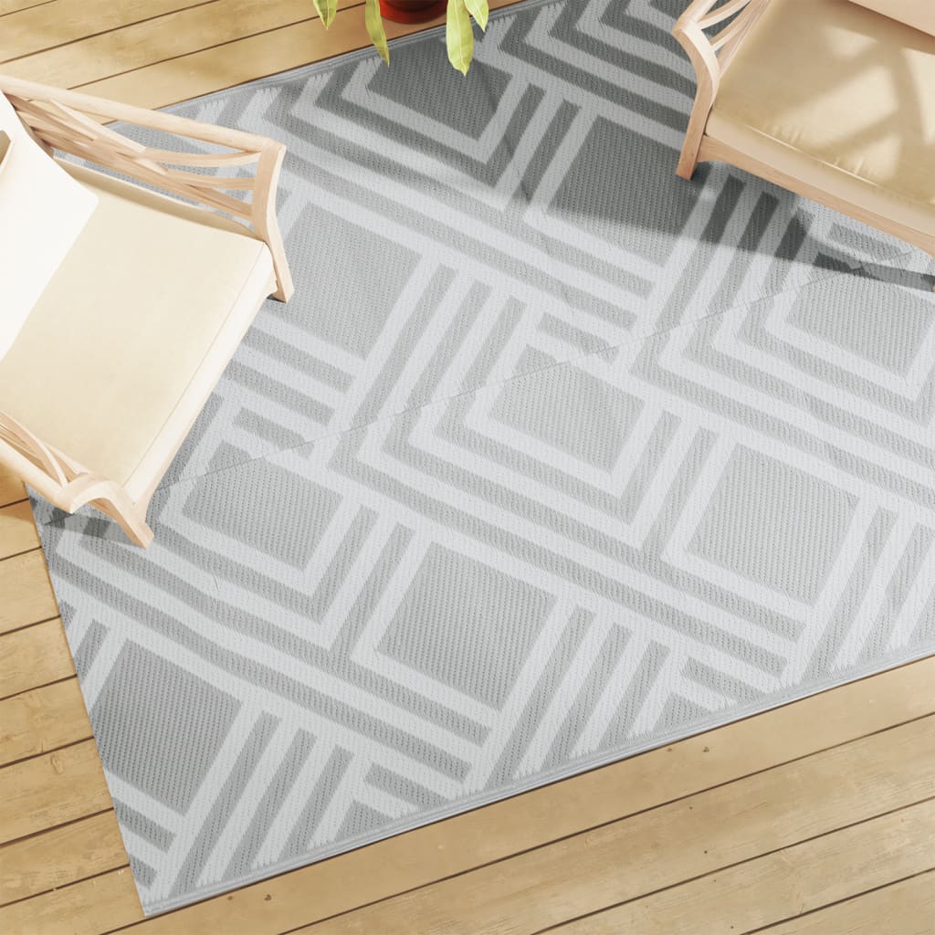 Vetonek Alfombra de exterior PP gris 160x230 cm