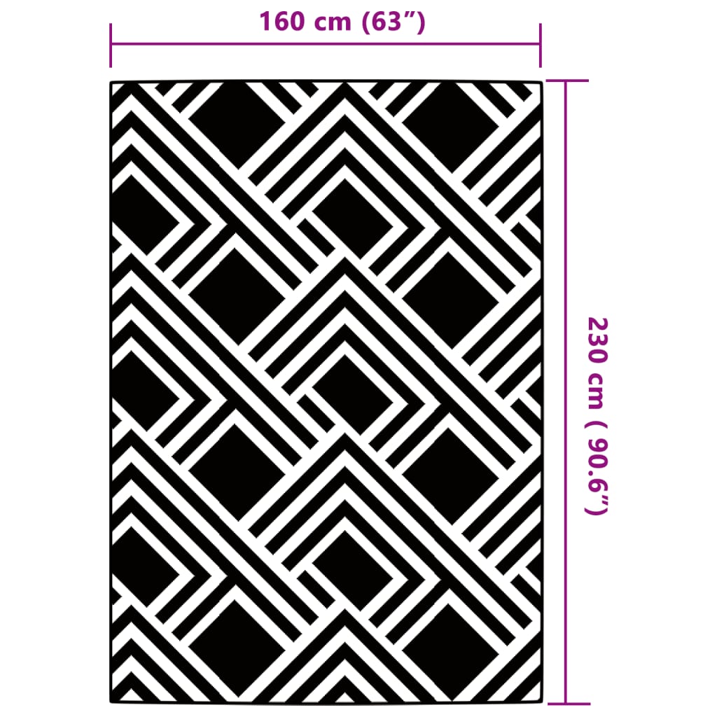 Alfombra exterior arakil pp gris 160x230 cm v4928 Vetonek