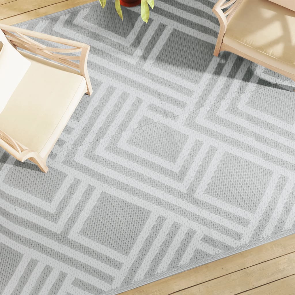 Vetonek Alfombra de exterior PP gris 190x290 cm