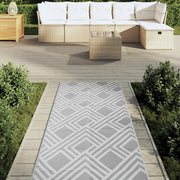 Alfombra exterior arakil pp gris 80x250 cm v4942 - Vetonek