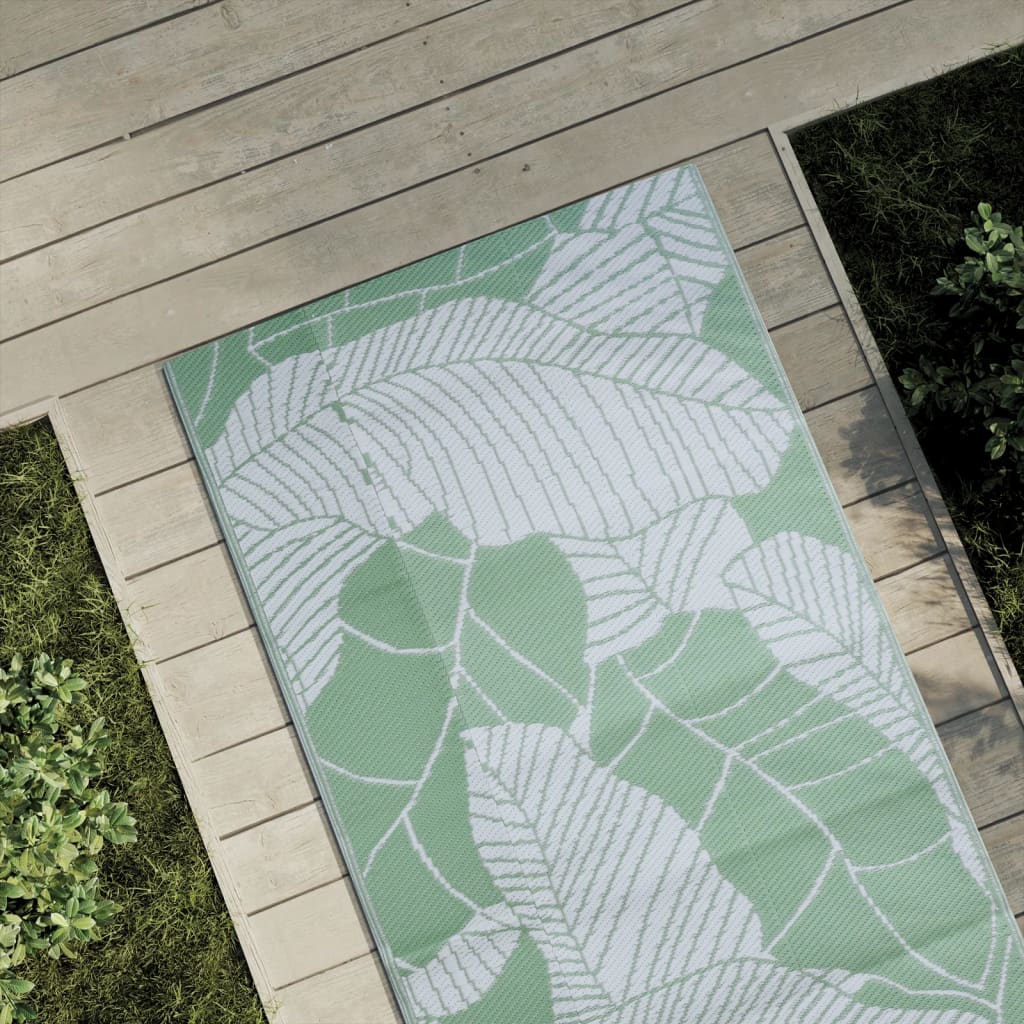 Vetonek Alfombra de exterior PP verde 80x150 cm