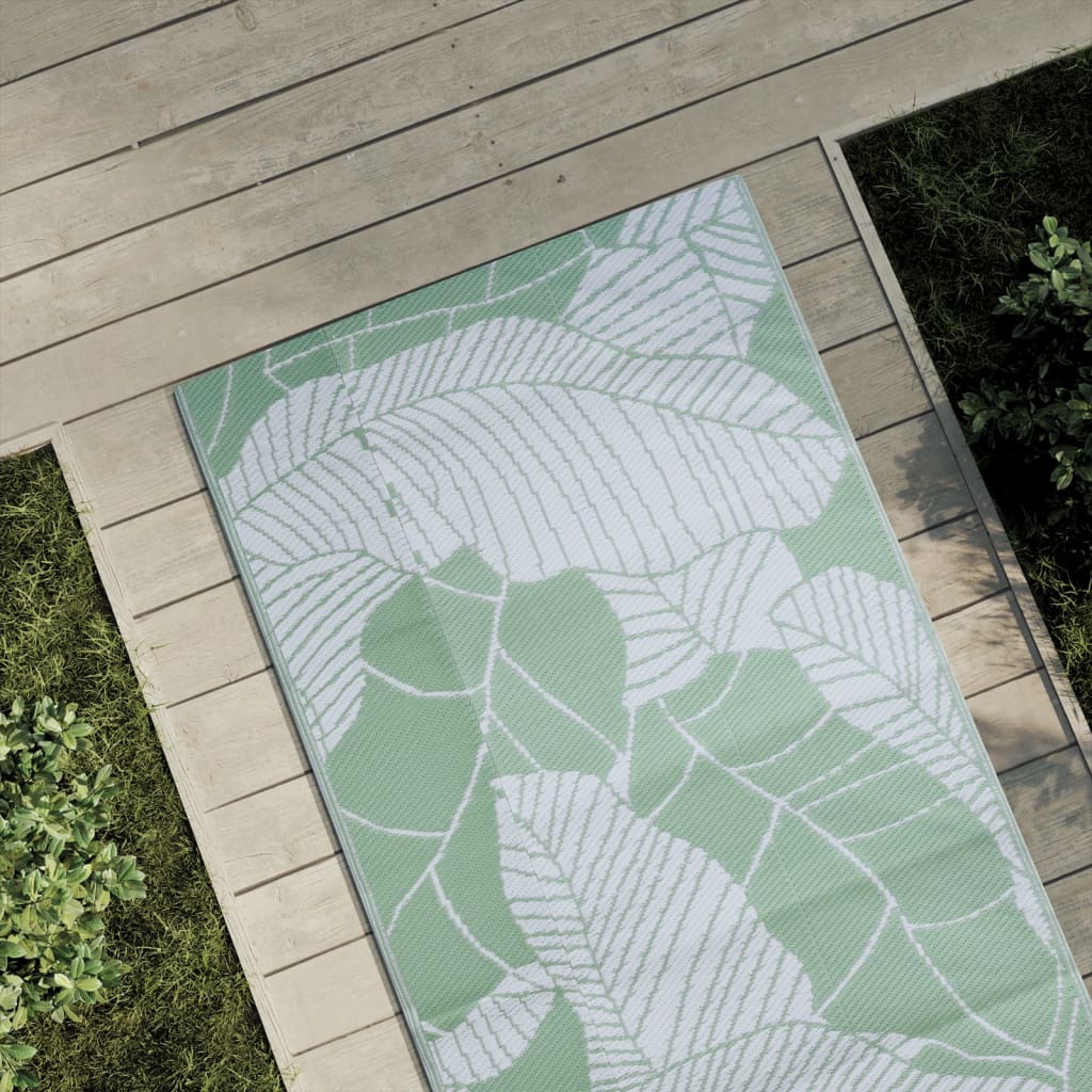 Vetonek Alfombra de exterior PP verde 80x250 cm