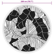 Alfombra exterior arakil verde ø200 cm pp v5192 - Vetonek