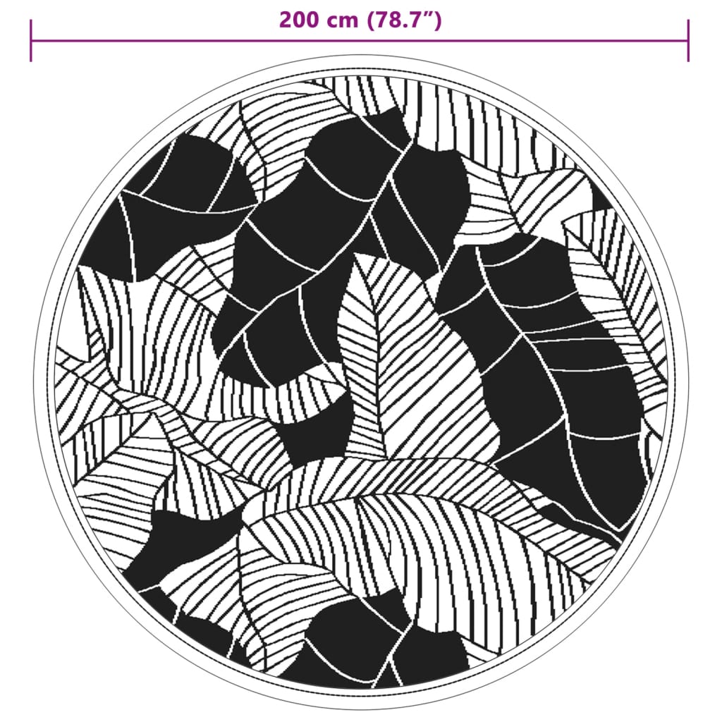 Alfombra exterior arakil verde ø200 cm pp v5192 - Vetonek