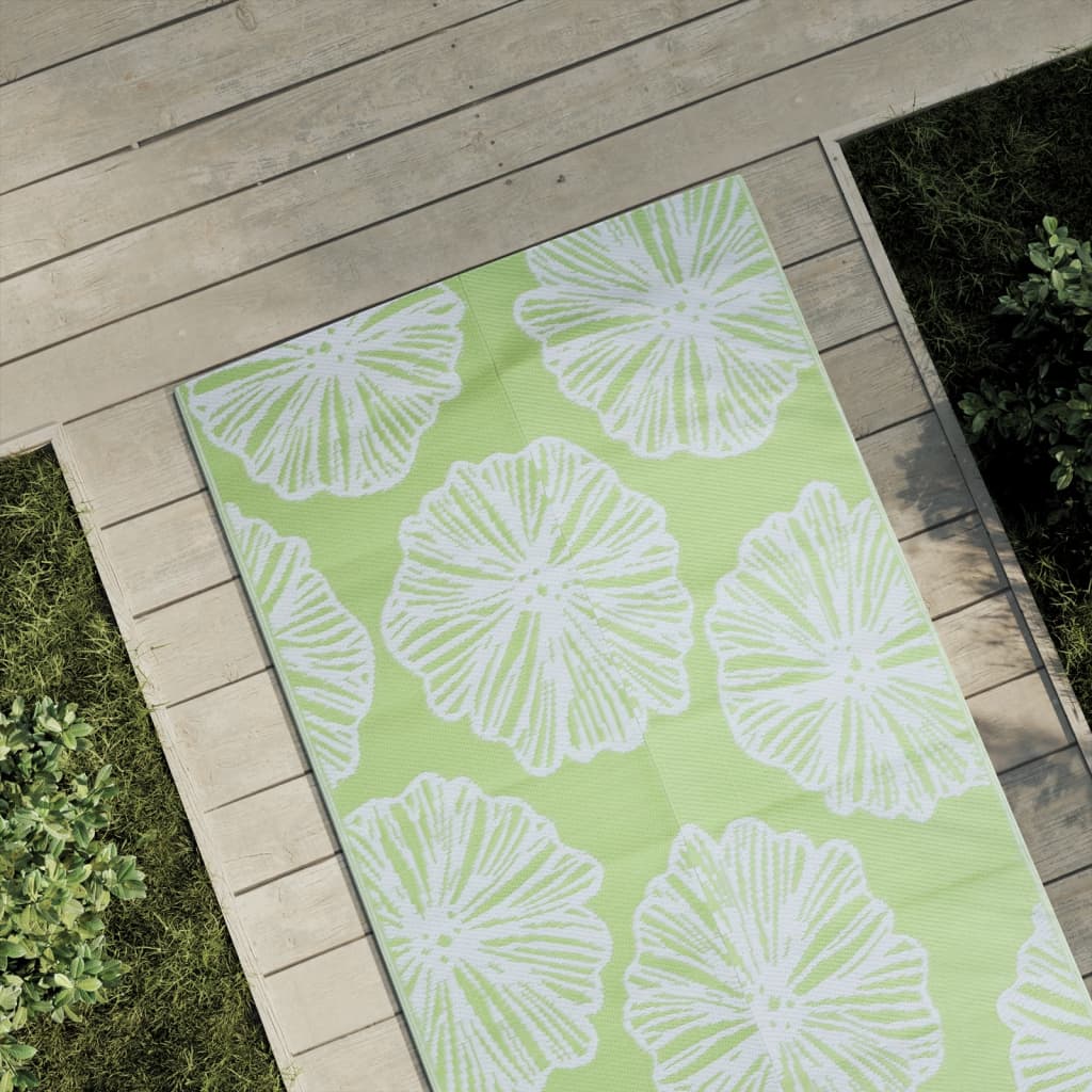 Vetonek Alfombra de exterior PP verde 80x250 cm