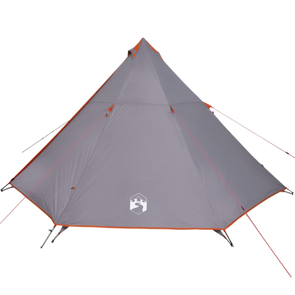 Tienda familiar tipi para 8 personas impermeable gris naranja