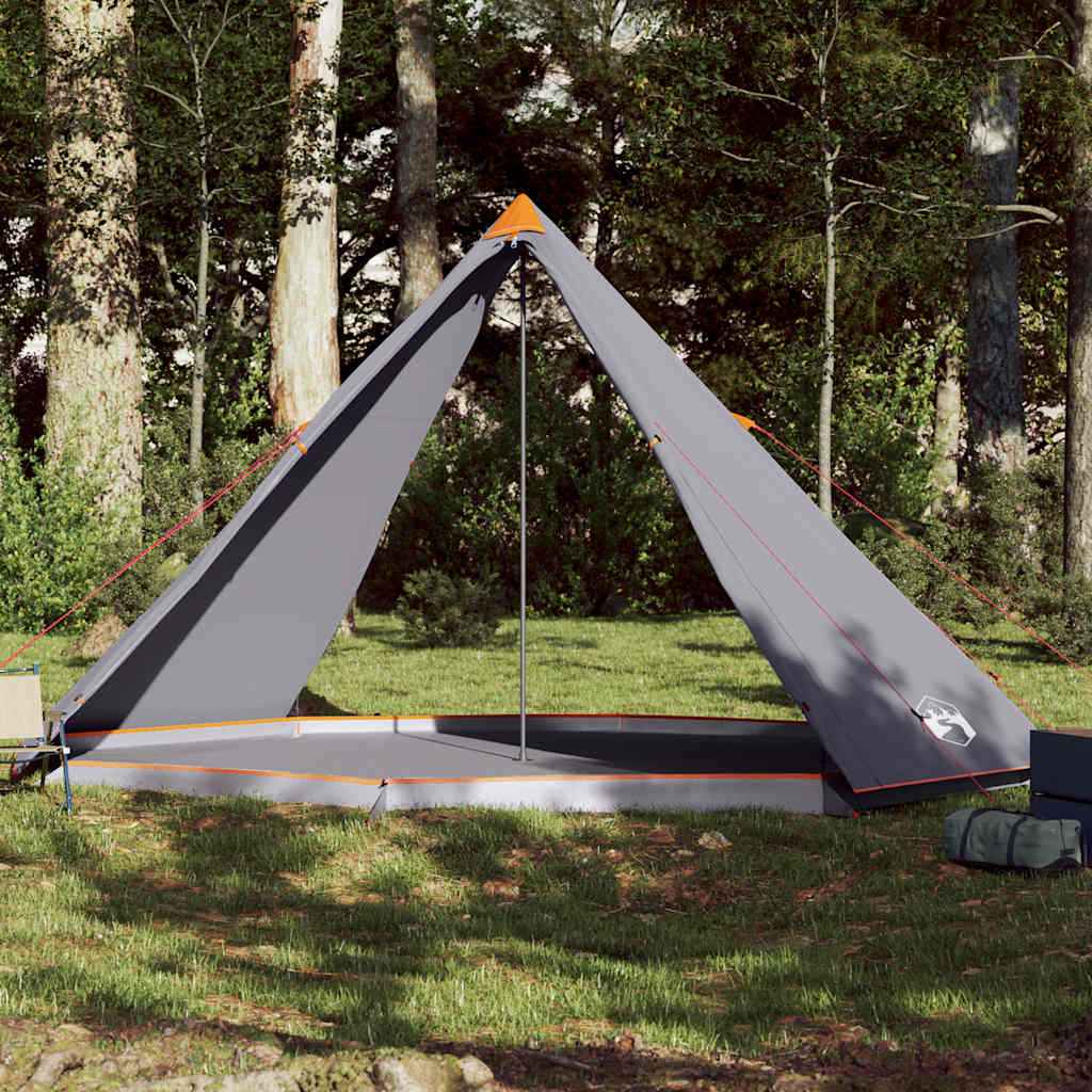 Vetonek Tienda familiar tipi para 8 personas impermeable gris naranja