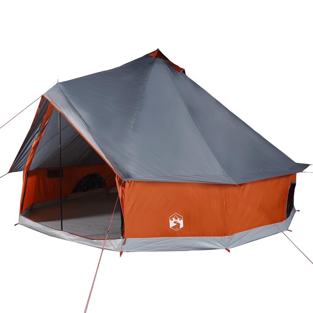 Tienda familiar tipi para 8 personas impermeable gris naranja