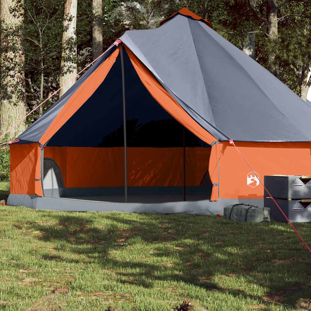 Vetonek Tienda familiar tipi para 8 personas impermeable gris naranja