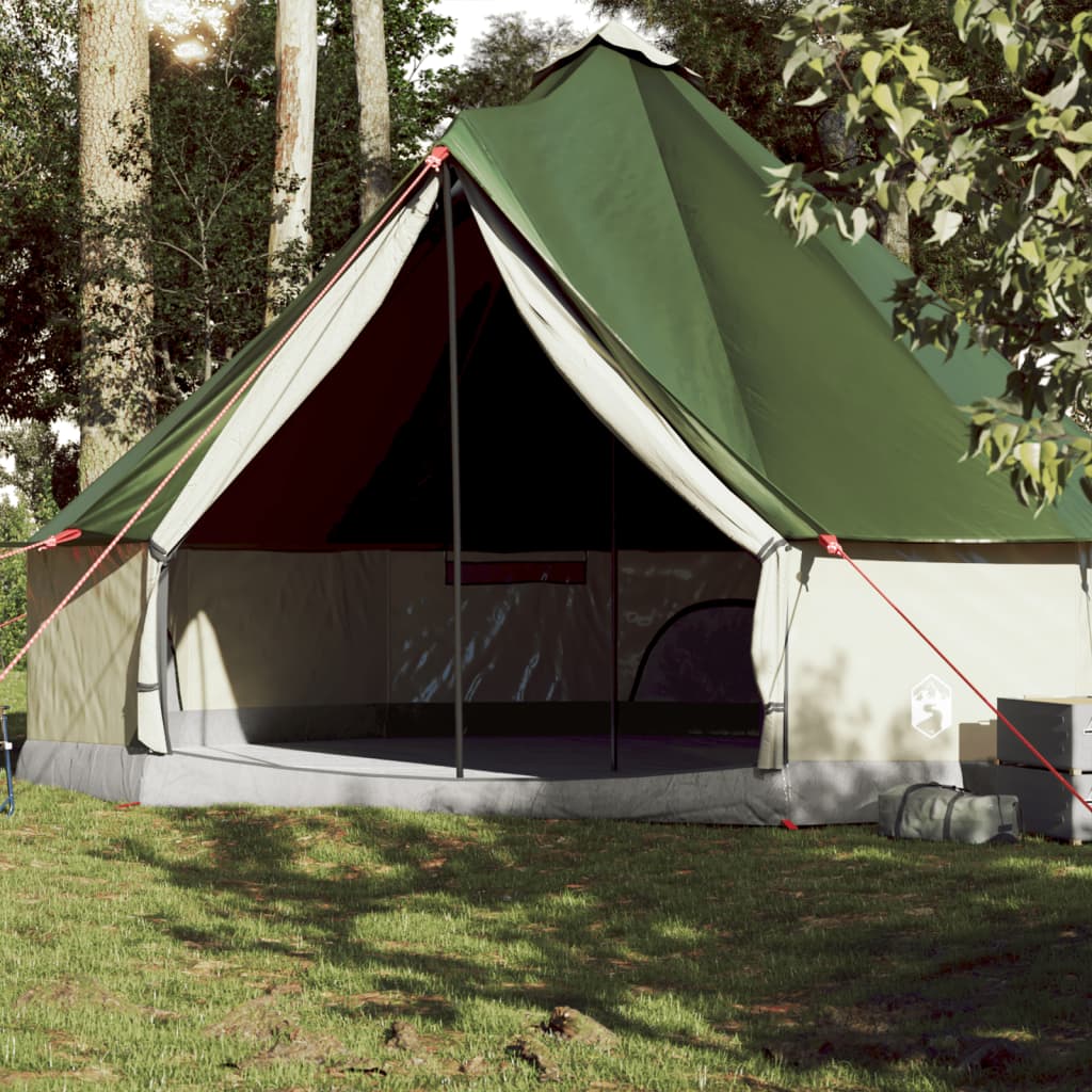 Tenda da família Tipi 10 pessoas verde impermeável