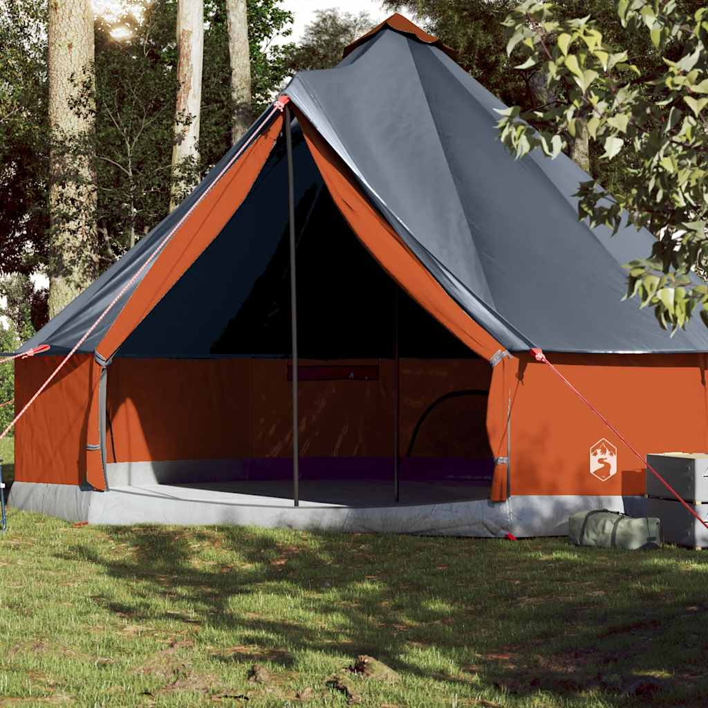 Vetonek Tienda familiar tipi 10 personas impermeable gris naranja