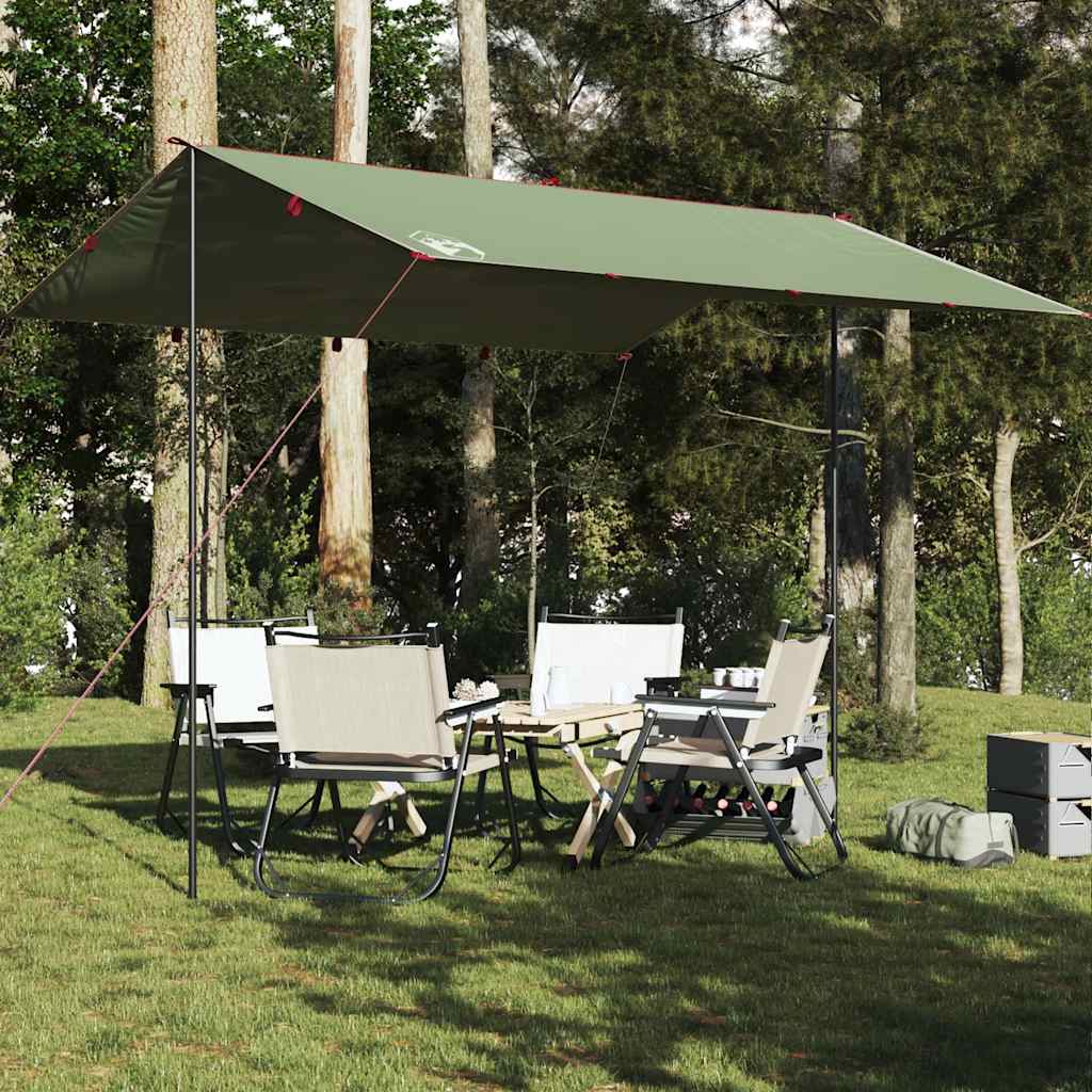 Vetonek Lona de camping impermeable verde 360x294 cm