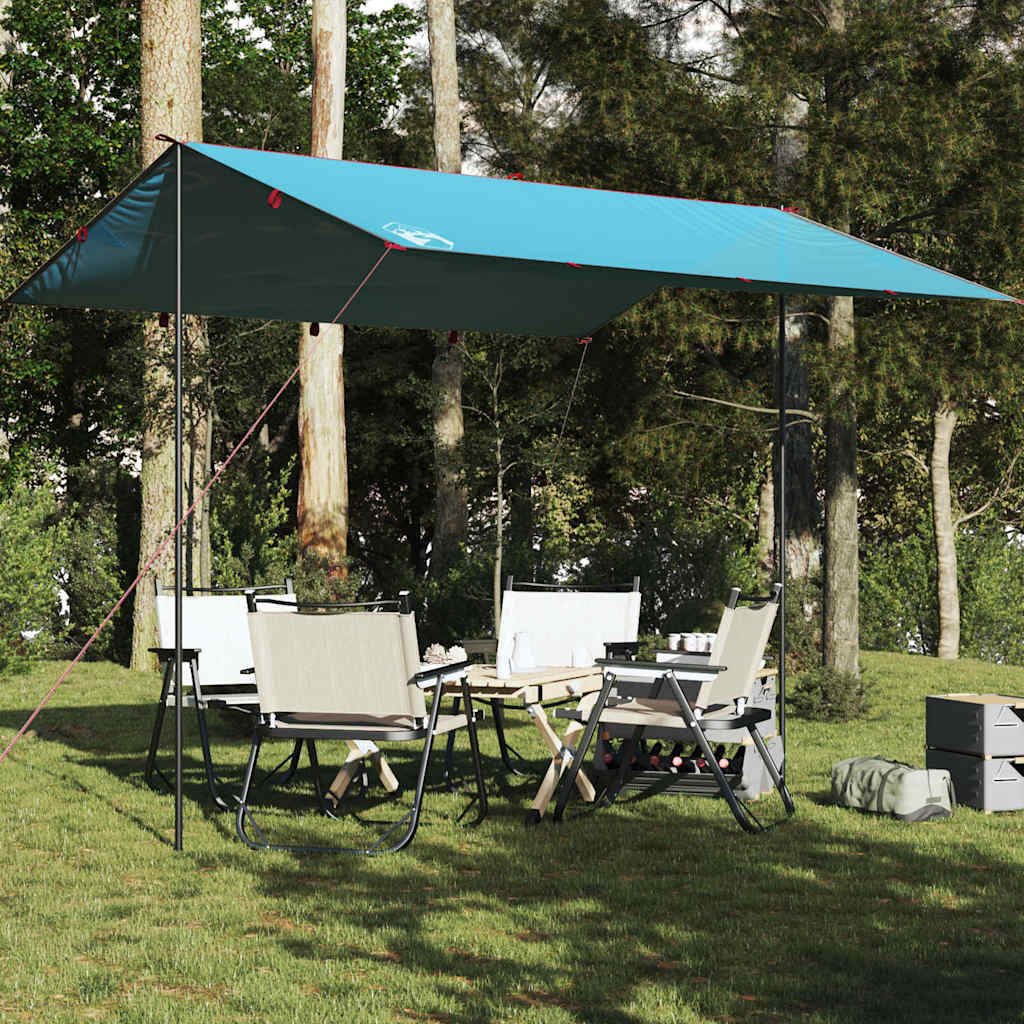 Vetonek Lona de camping impermeable azul 360x294 cm