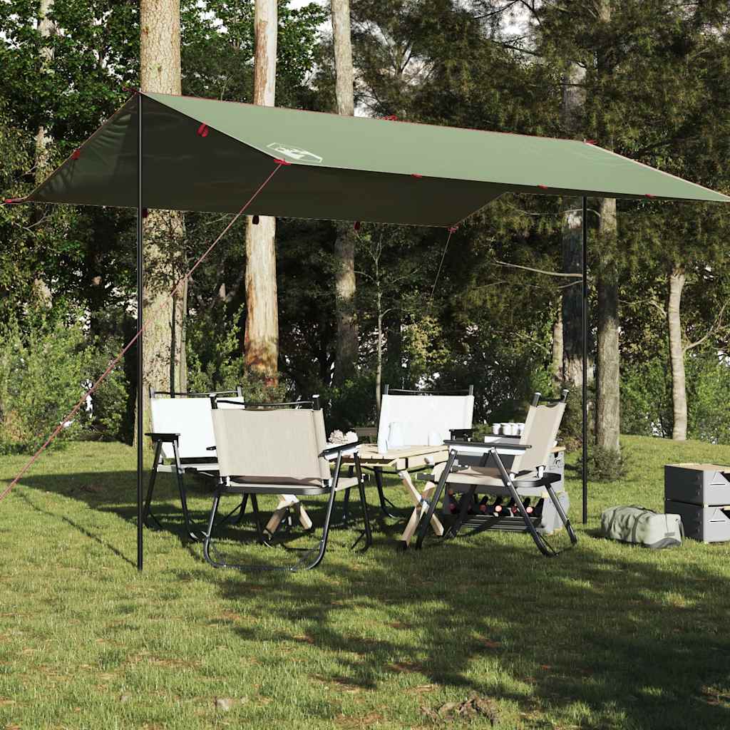 Vetonek Lona de camping impermeable verde 400x294 cm