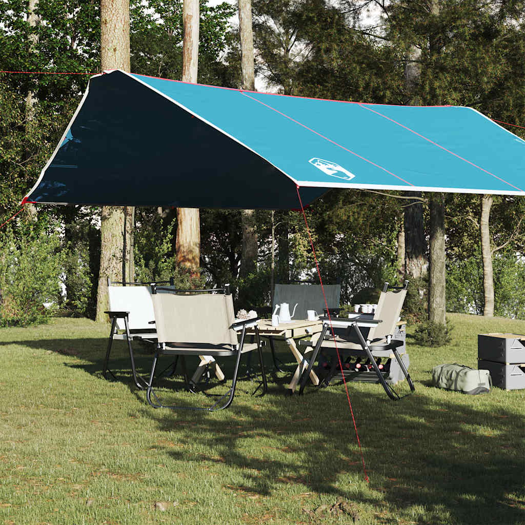 Vetonek Lona de camping impermeable azul 420x440 cm