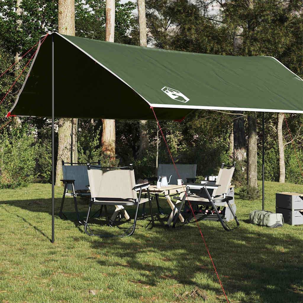 Vetonek Lona de camping impermeable verde 430x380x210 cm