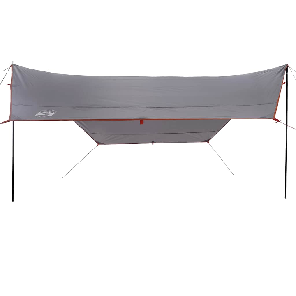 Lona de camping impermeable naranja 430x380x210 cm V81