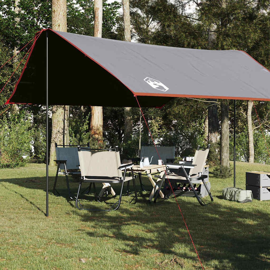 Vetonek Lona de camping impermeable naranja 430x380x210 cm