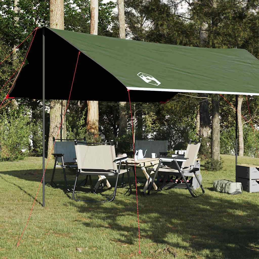 Vetonek Lona de camping impermeable verde 460x305x210 cm