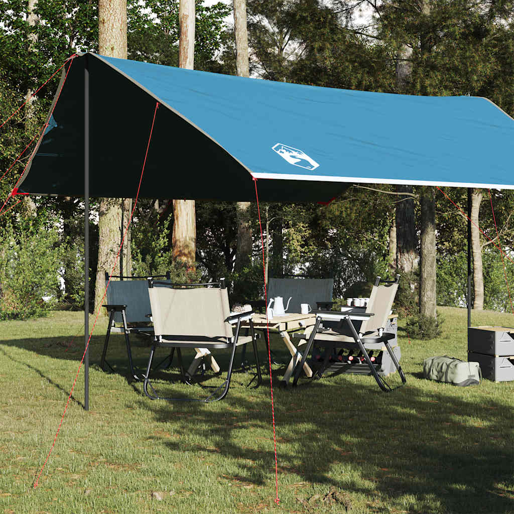 Vetonek Lona de camping impermeable azul 460x305x210 cm