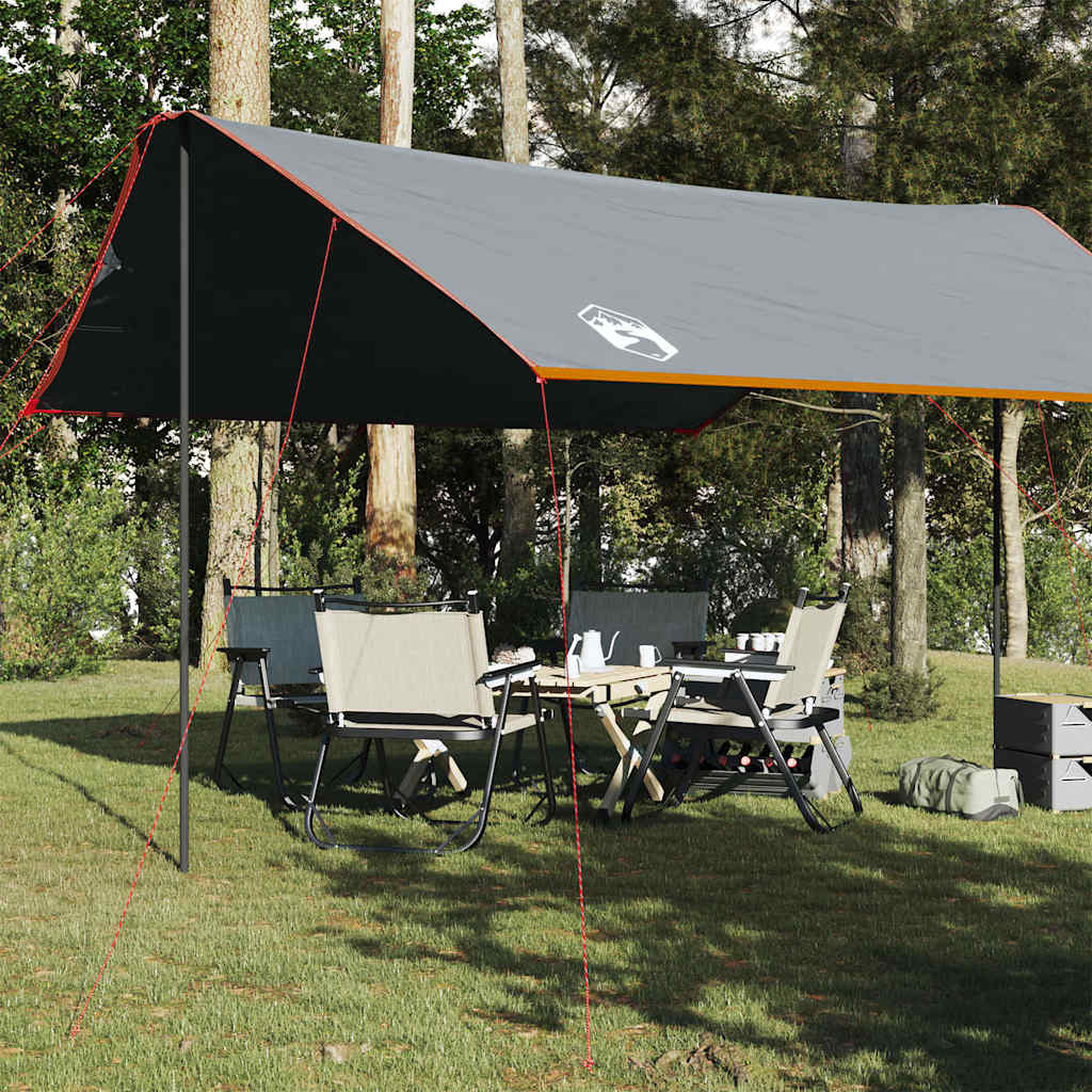 Vetonek Lona de camping impermeable naranja 460x305x210 cm