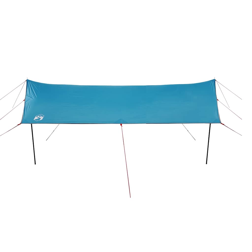 Lona de camping impermeable azul 460x305x210 cm V89