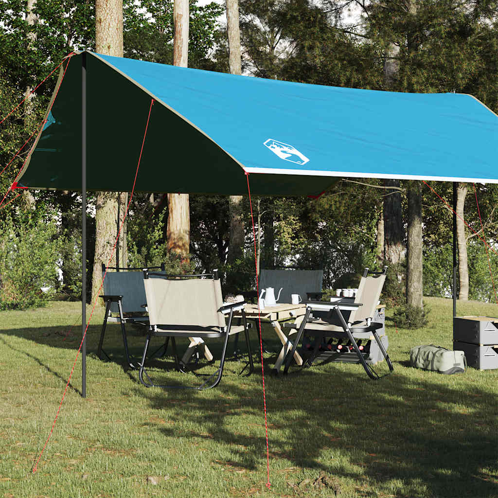 Vetonek Lona de camping impermeable azul 460x305x210 cm