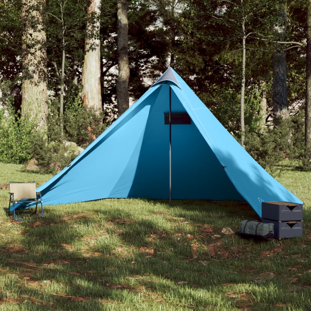 Tenda da família Tipi 7 pessoas azul à prova d'água