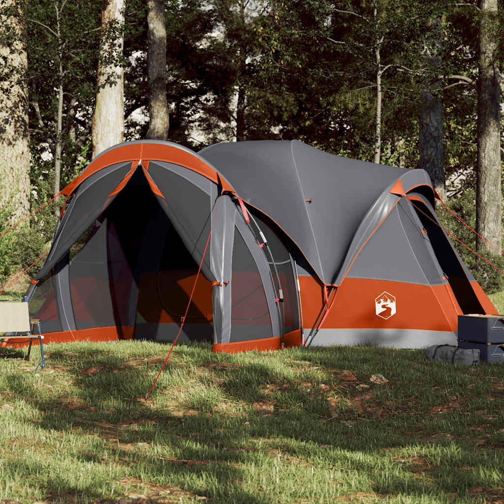 Vetonek Tienda familiar tipi para 8 personas impermeable gris naranja