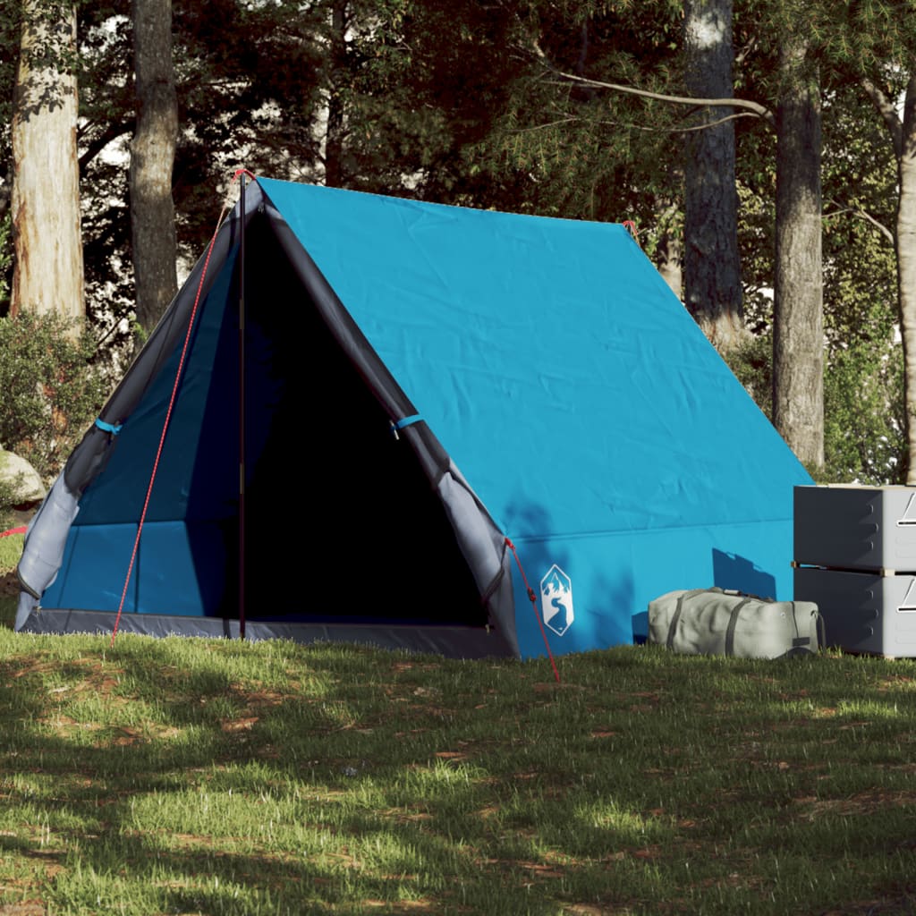 Tienda de campaña marco en A para 2 personas impermeable azul