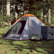 2 Person Igloo Tent Waterproof Gray Orange V8018 Vetonek