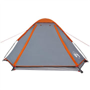 4 Person Igloo Tent Waterproof Gray Orange V8056 Vetonek