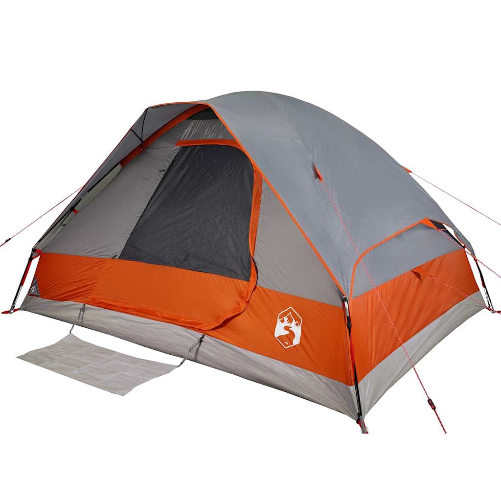 2 Person Igloo Tent Waterproof Gray Orange V8094 Vetonek