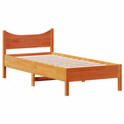 Estructura de cama sin colchón madera maciza marrón 90x190 cm v9985 - Vetonek