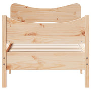 Estructura de cama sin colchón madera maciza de pino 90x200 cm v4927 - Vetonek