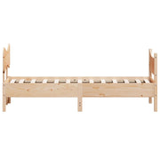 Estructura de cama sin colchón madera maciza de pino 90x200 cm v4927 - Vetonek
