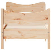 Estructura de cama sin colchón madera maciza pino 75x190 cm v5078 - Vetonek