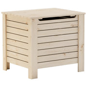 Vetonek Caixa de armazenamento com tampa FROG madeira maciça de pinho 60x49x54 cm