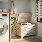 Caixa de armazenamento sapo com tampa madeira maciça de pinho 100x49x54cm v5375 - Vetonek