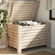 Caixa de armazenamento sapo com tampa madeira maciça de pinho 100x49x54cm v5375 Vetonek