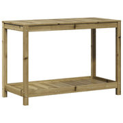 Mesa Vetonek Plantation com prateleira em madeira de pinho impregnada 108x50x75 cm