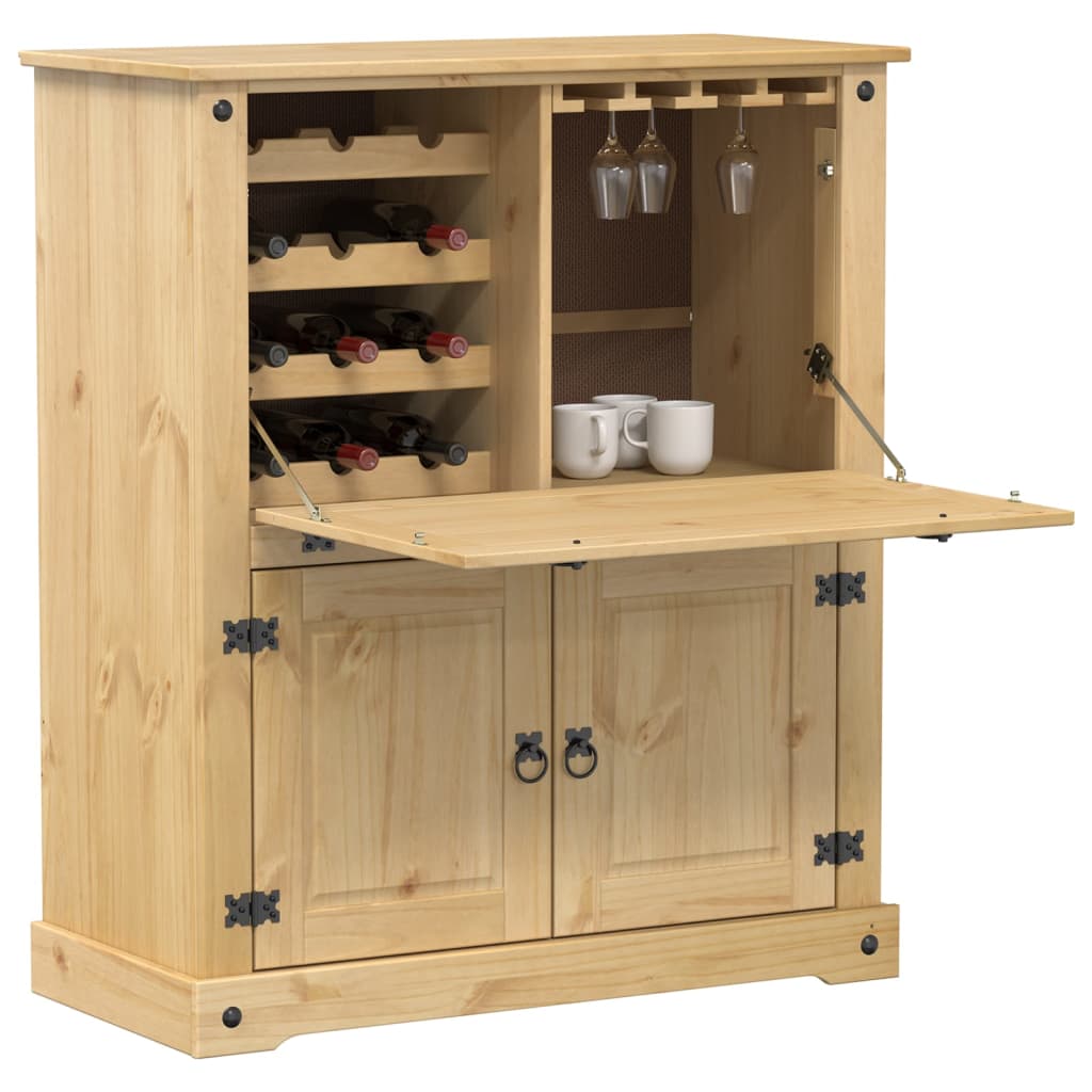 Bottlero Crown Wood soou pinheiro 97x45x114 cm