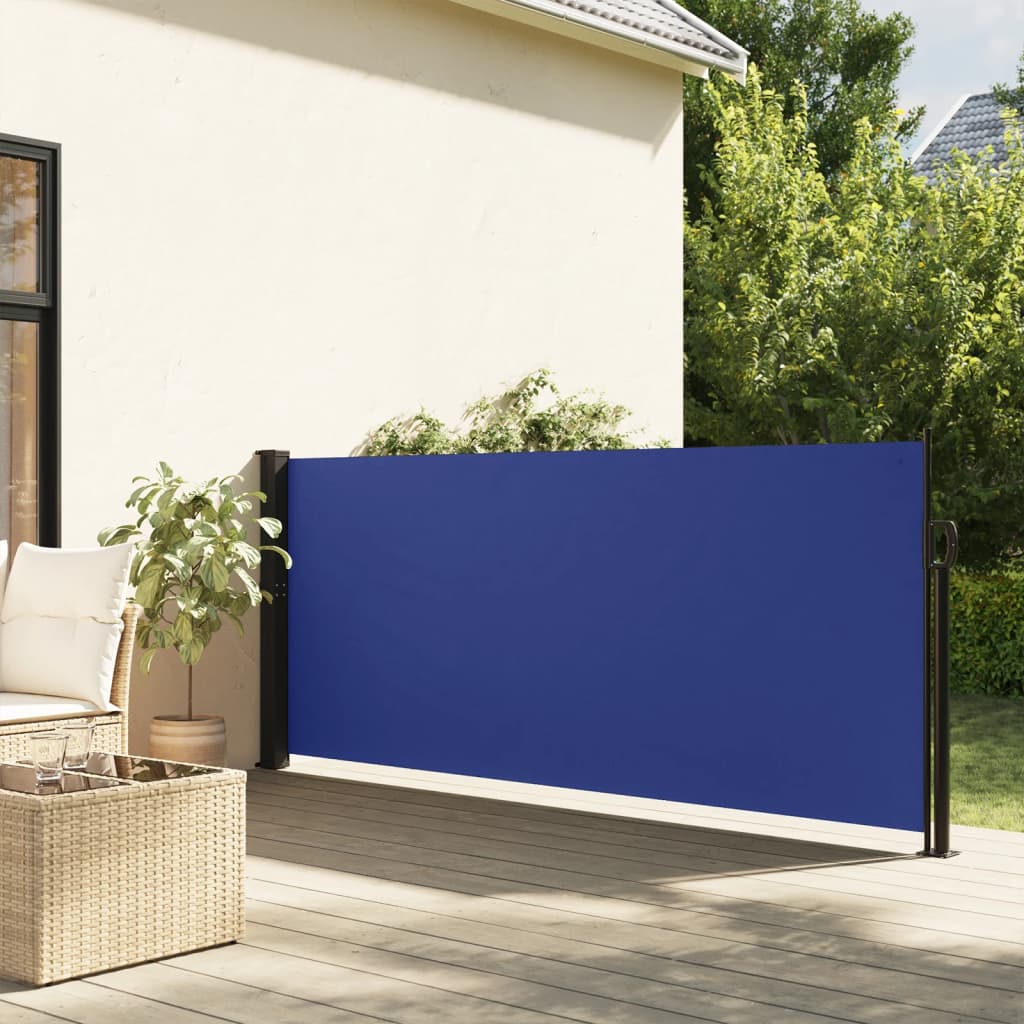 Vetonek Toldo lateral retráctil azul 100x300 cm