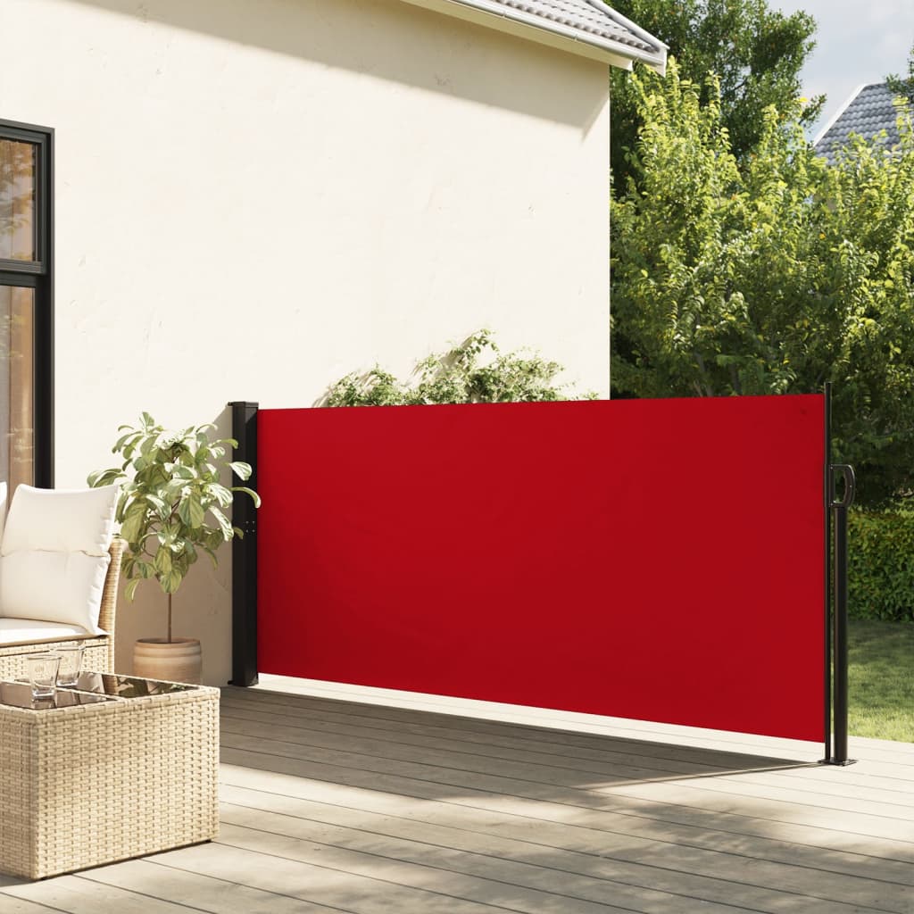 Vetonek Toldo lateral retráctil rojo 100x300 cm