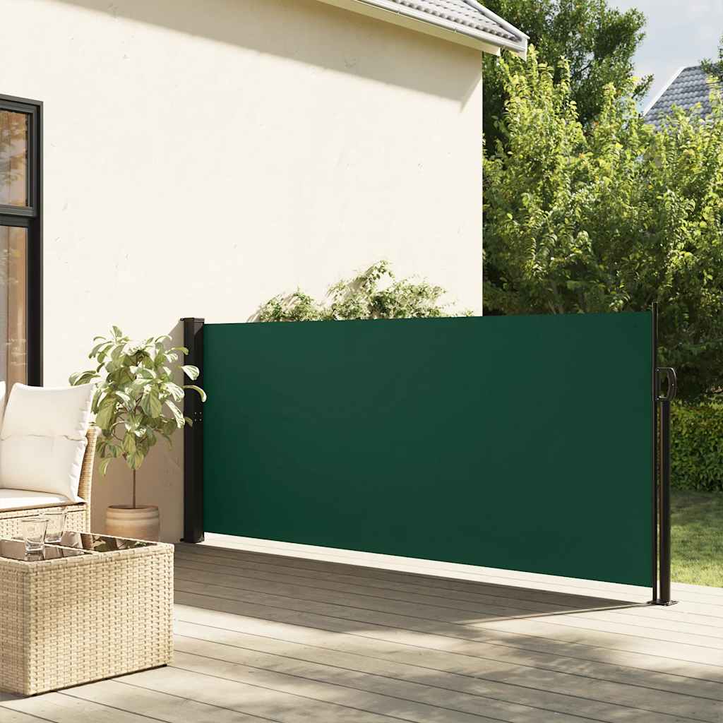 Vetonek Toldo lateral retráctil verde oscuro 140x300 cm