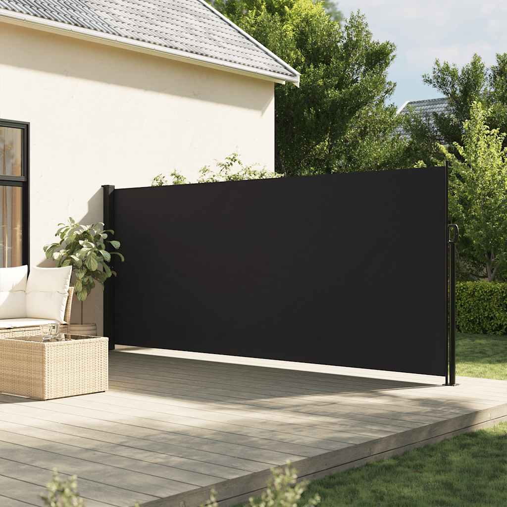 Vetonek Toldo lateral retráctil negro 180x300 cm