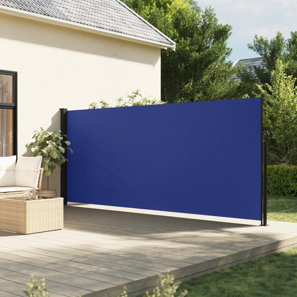 Vetonek Toldo lateral retráctil azul 160x500 cm