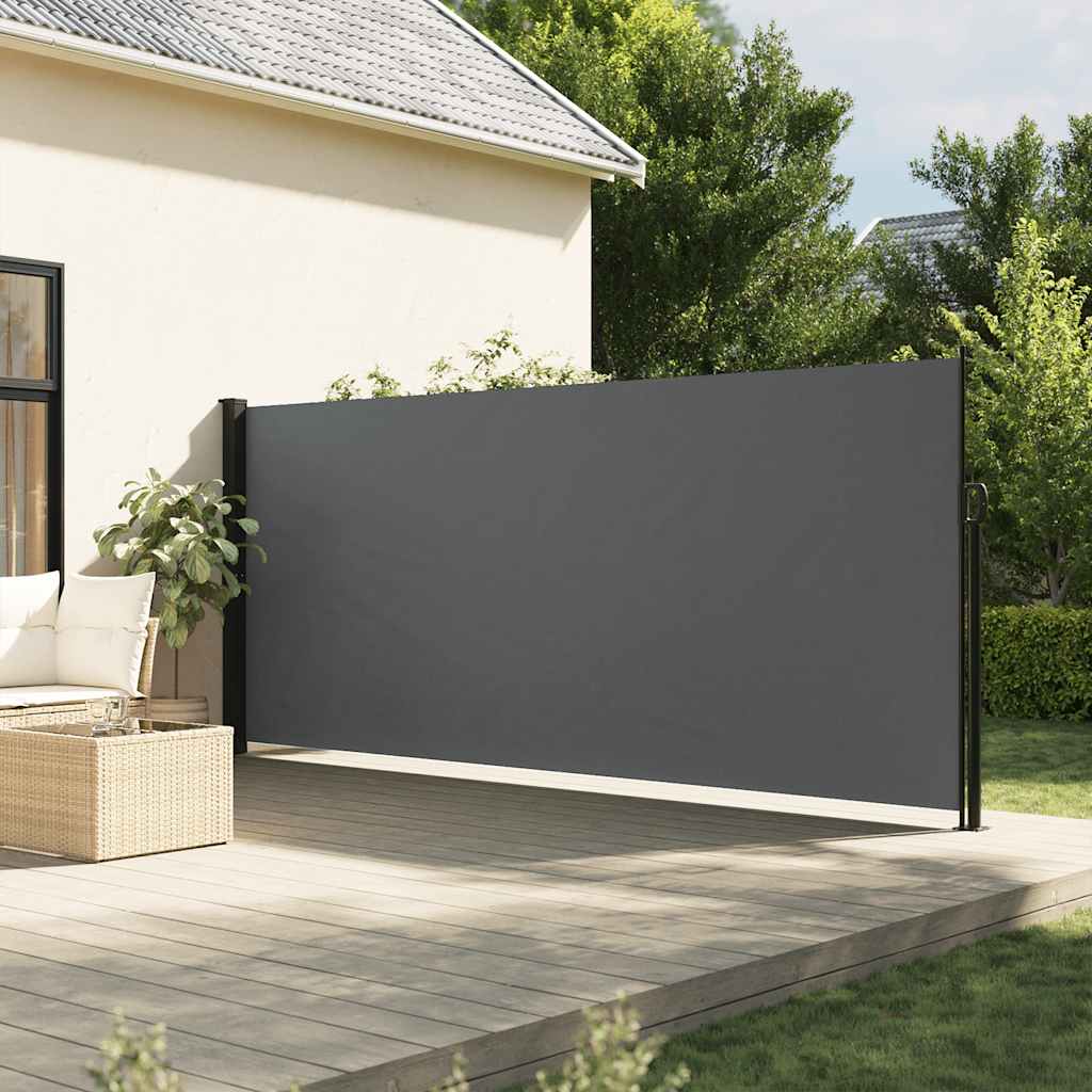 Vetonek Toldo lateral retráctil gris antracita 180x500 cm