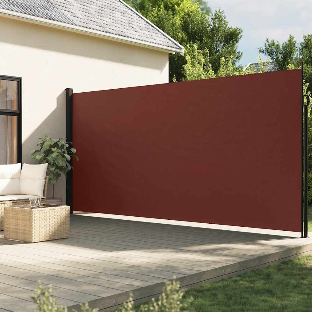 Vetonek Toldo lateral retráctil marrón 200x500 cm